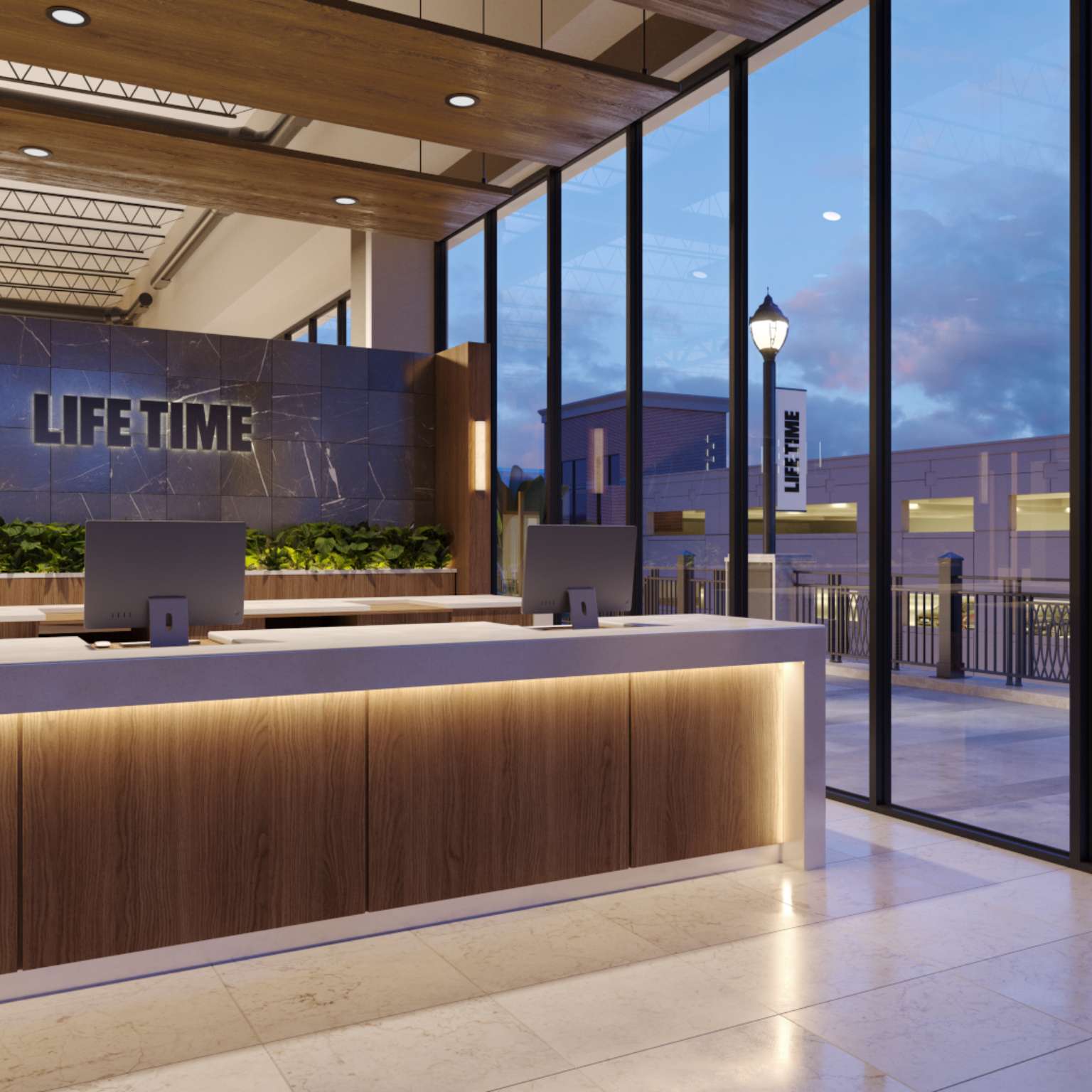 Front desk at Life Time Annapolis