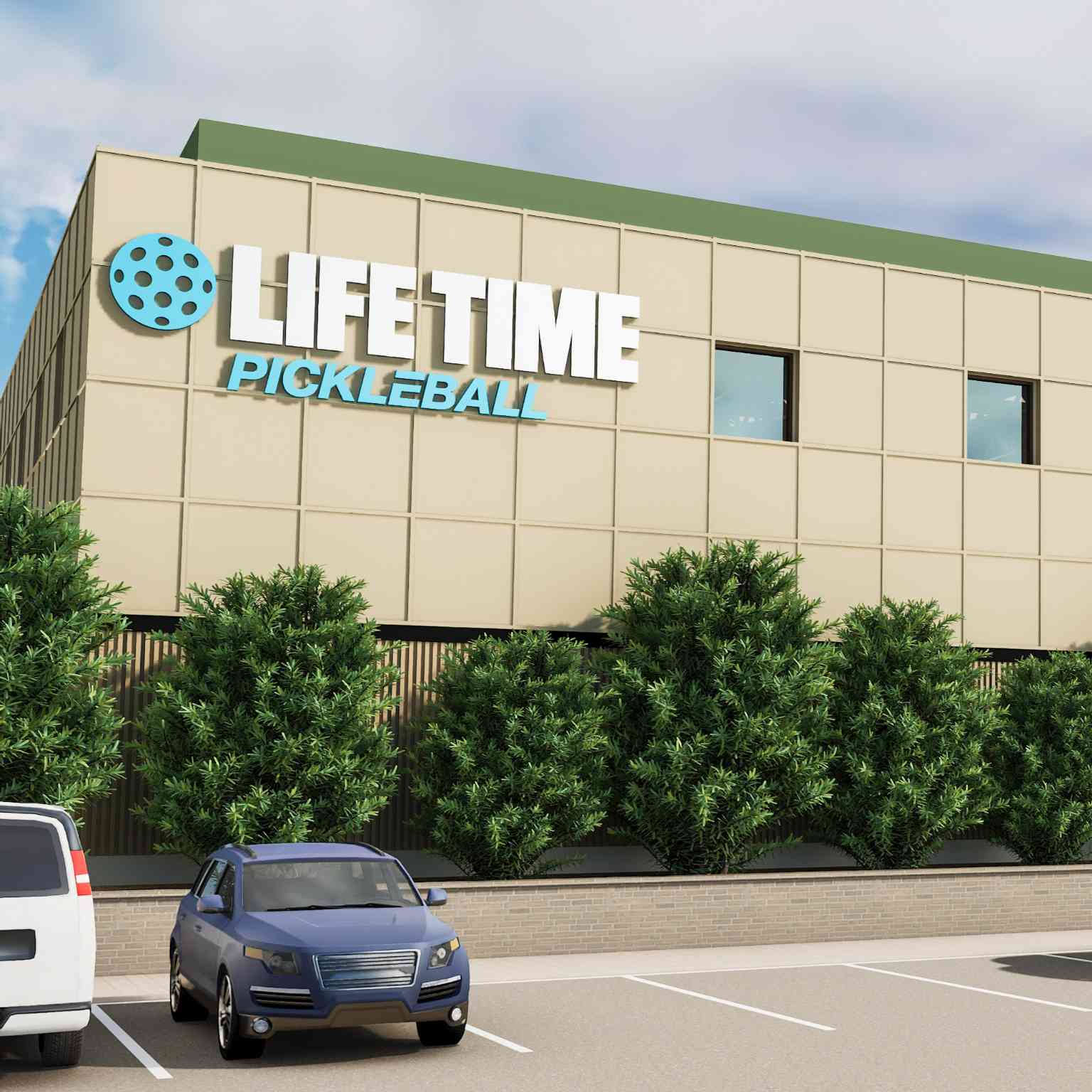 Building exterior at Life Time Bloomington North