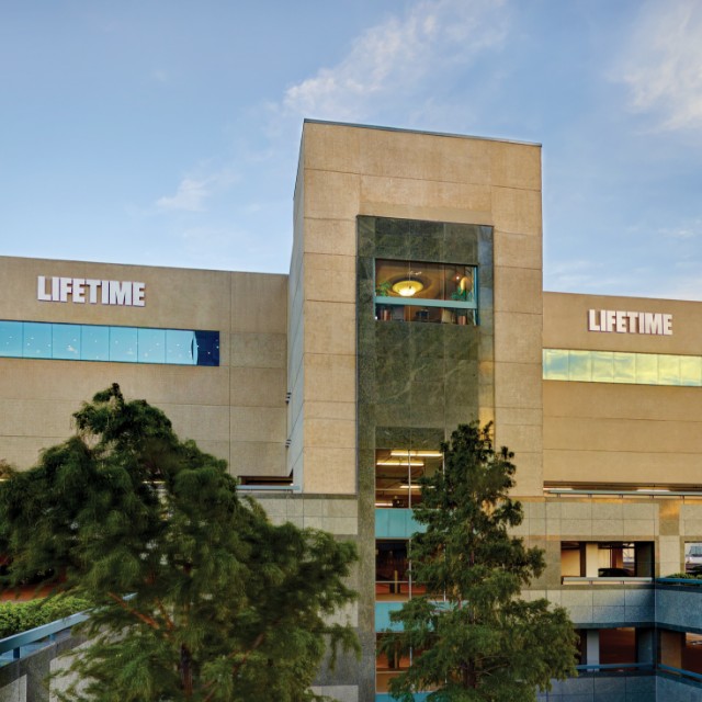 Building exterior at Life Time Highland Park