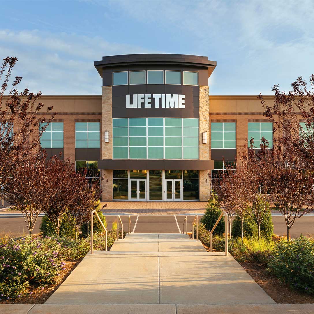 Building exterior at Life Time Northbrook