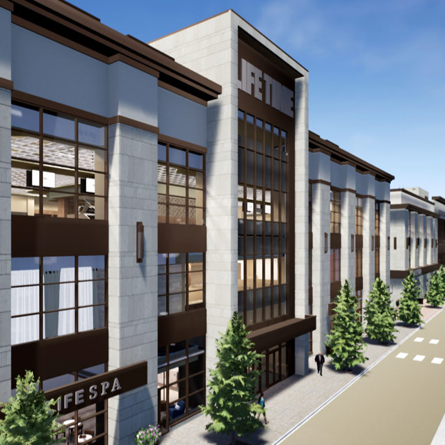 Building exterior at Life Time {{club.clubTitle}}