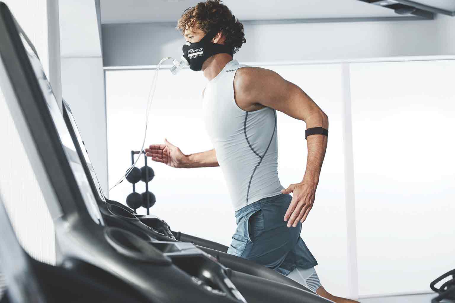 A young man participating in our activemetabolic assessment