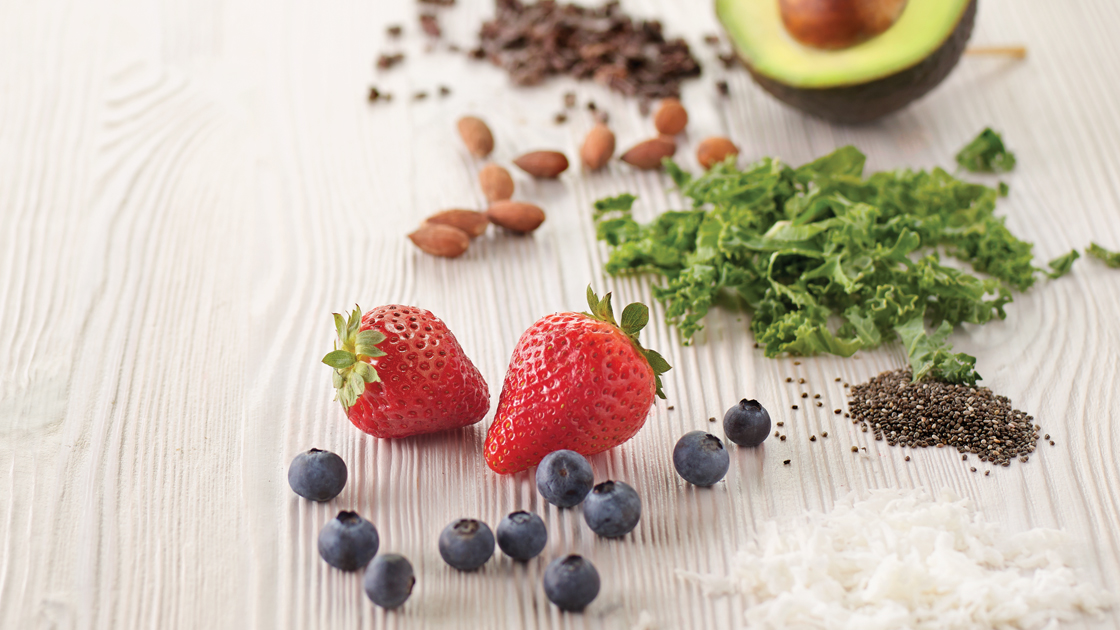 organic smoothie and shake ingredients