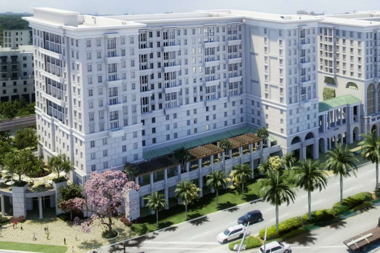 Exterior of Life Time Living Coral Gables 