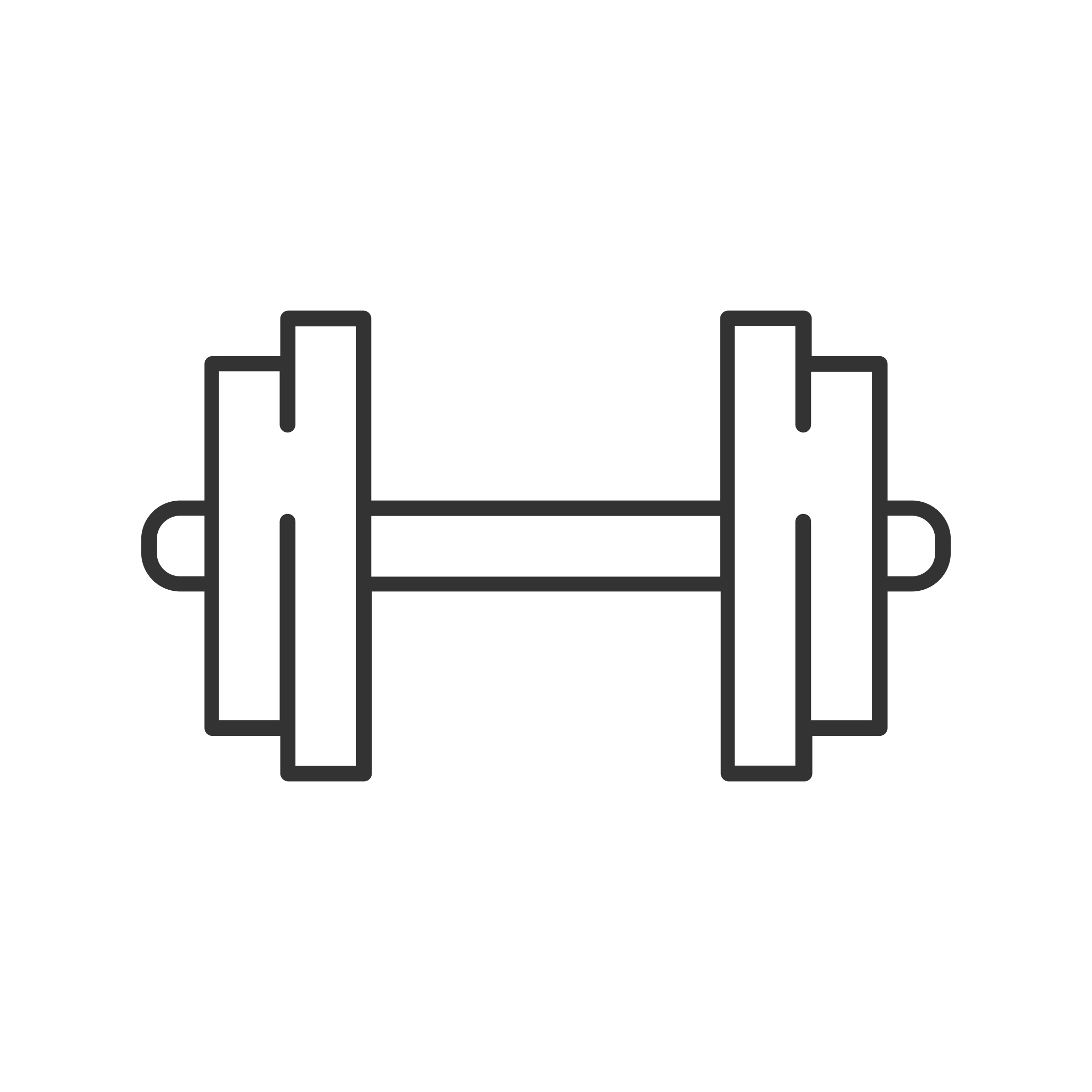 Icon of a dumbbell