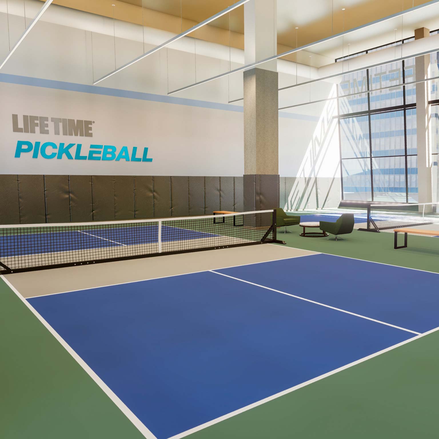 Indoor Pickleball in Manhattan NYC Life Time Sky (Manhattan)