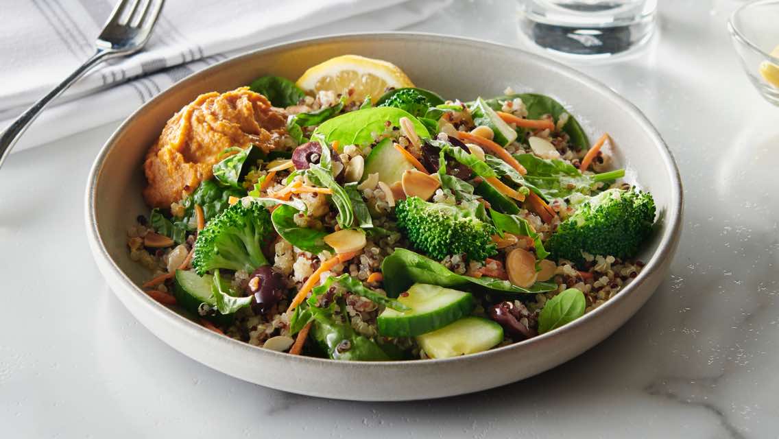 Healthy bowl of vegetables from the LifeCafe