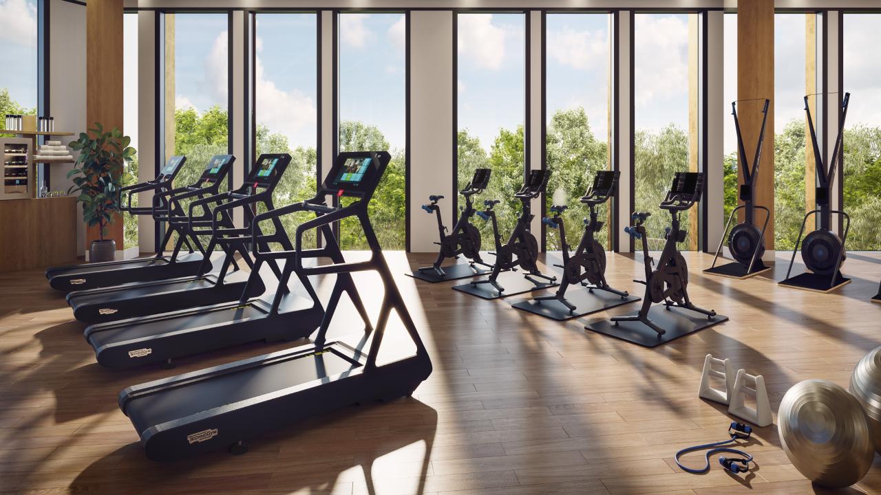 cardio room at Life Time