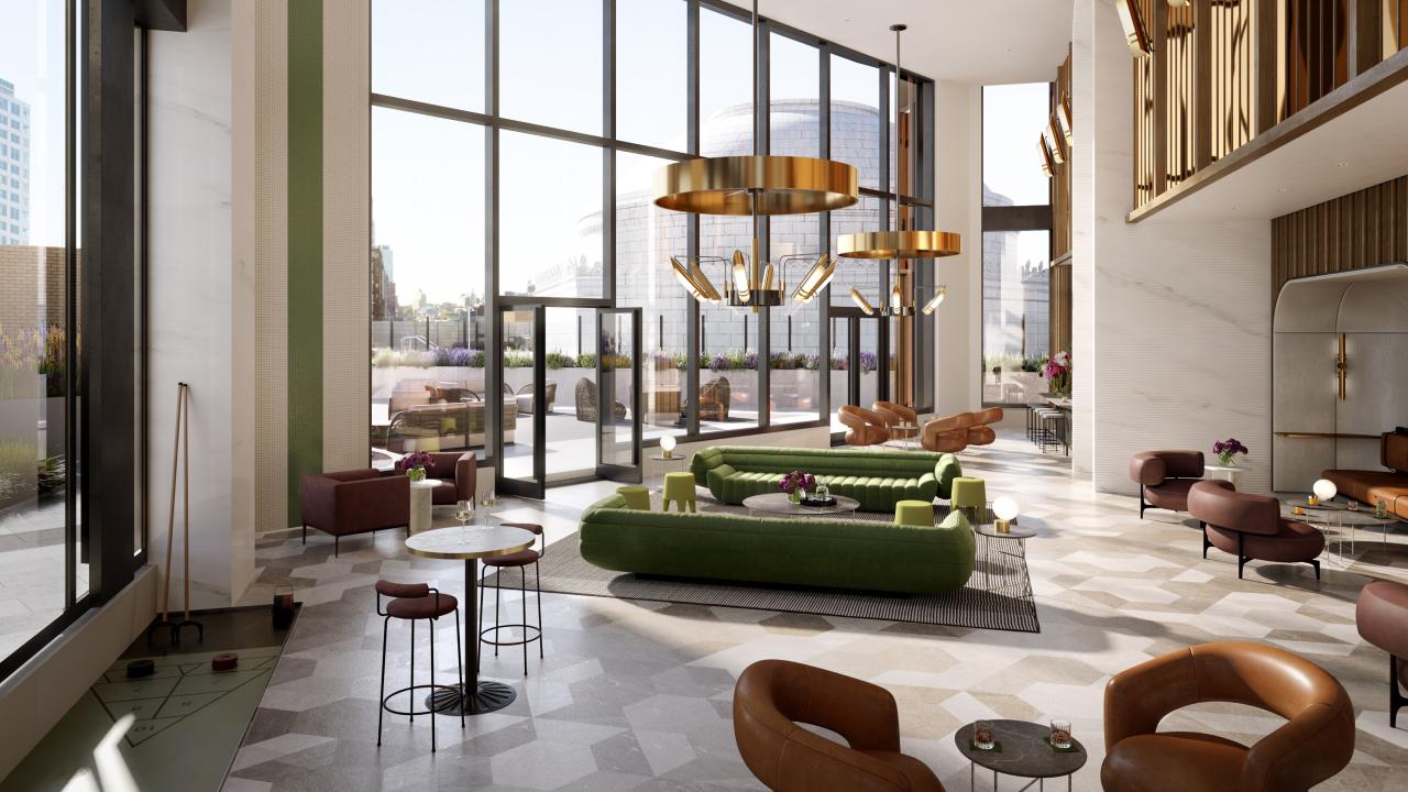 lounge at Brooklyn Tower