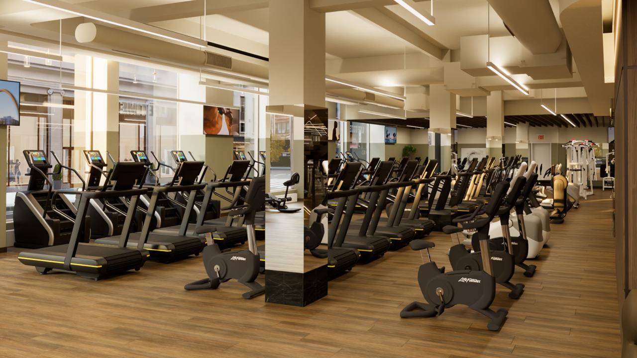 cardio room at Life Time
