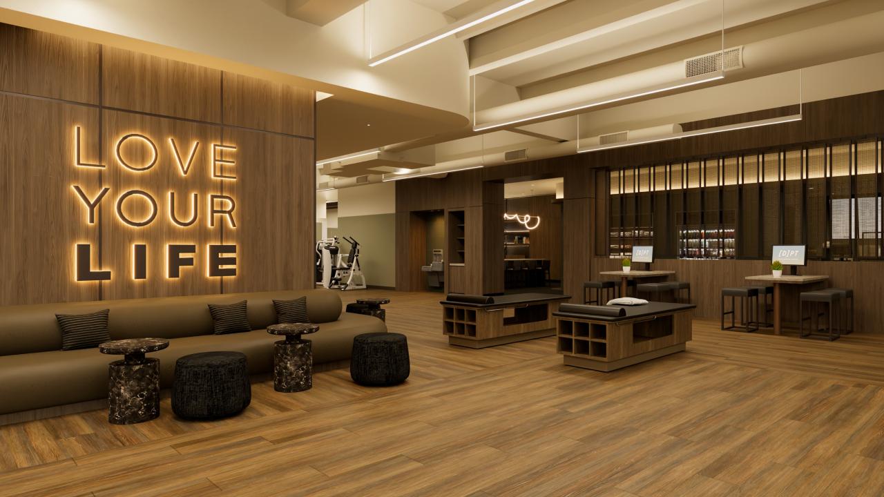 recovery room at Life Time