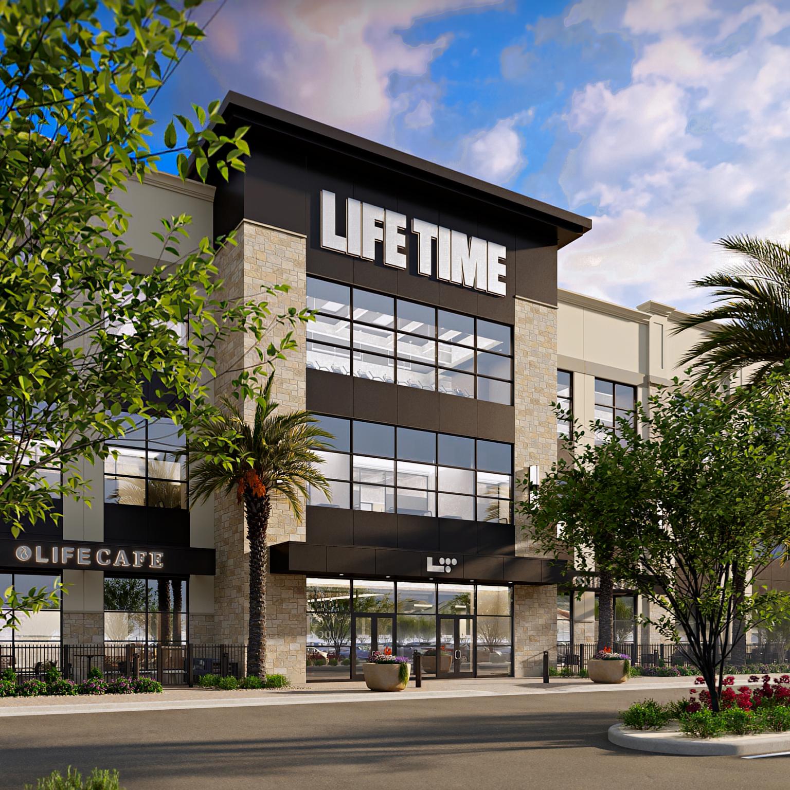 Exterior of a Life Time building