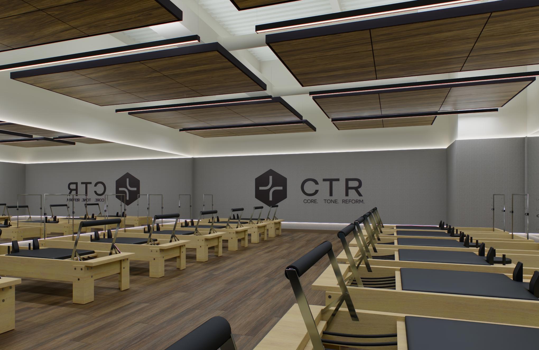 CTR group fitness room at Life Time