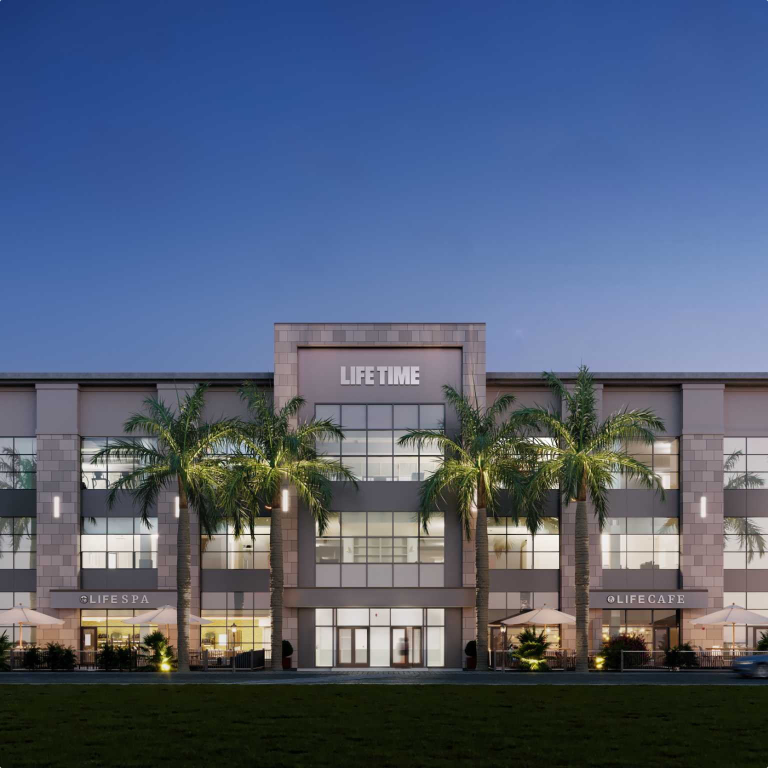 Building exterior at Life Time Miami
