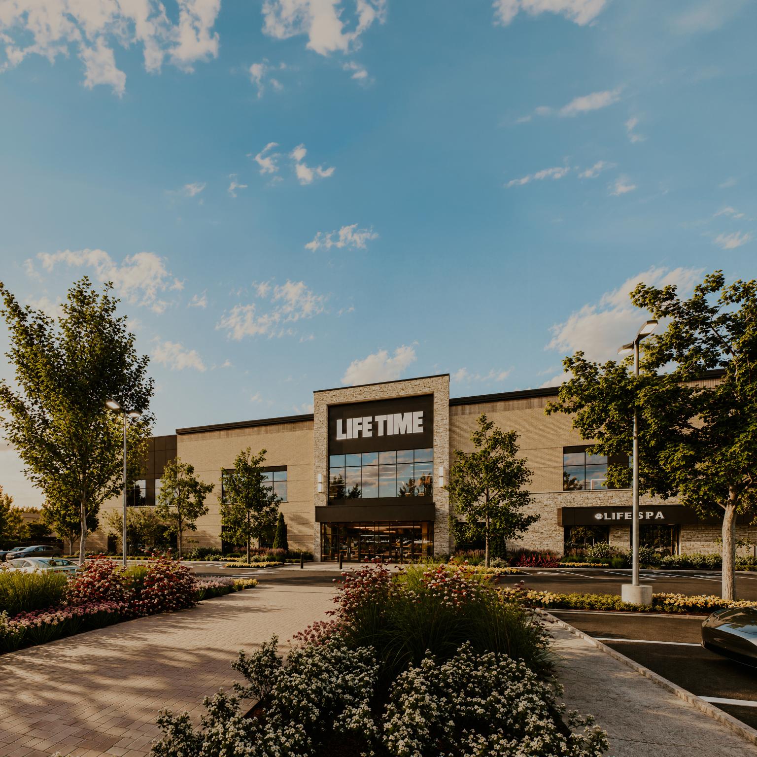Exterior of a Life Time building 