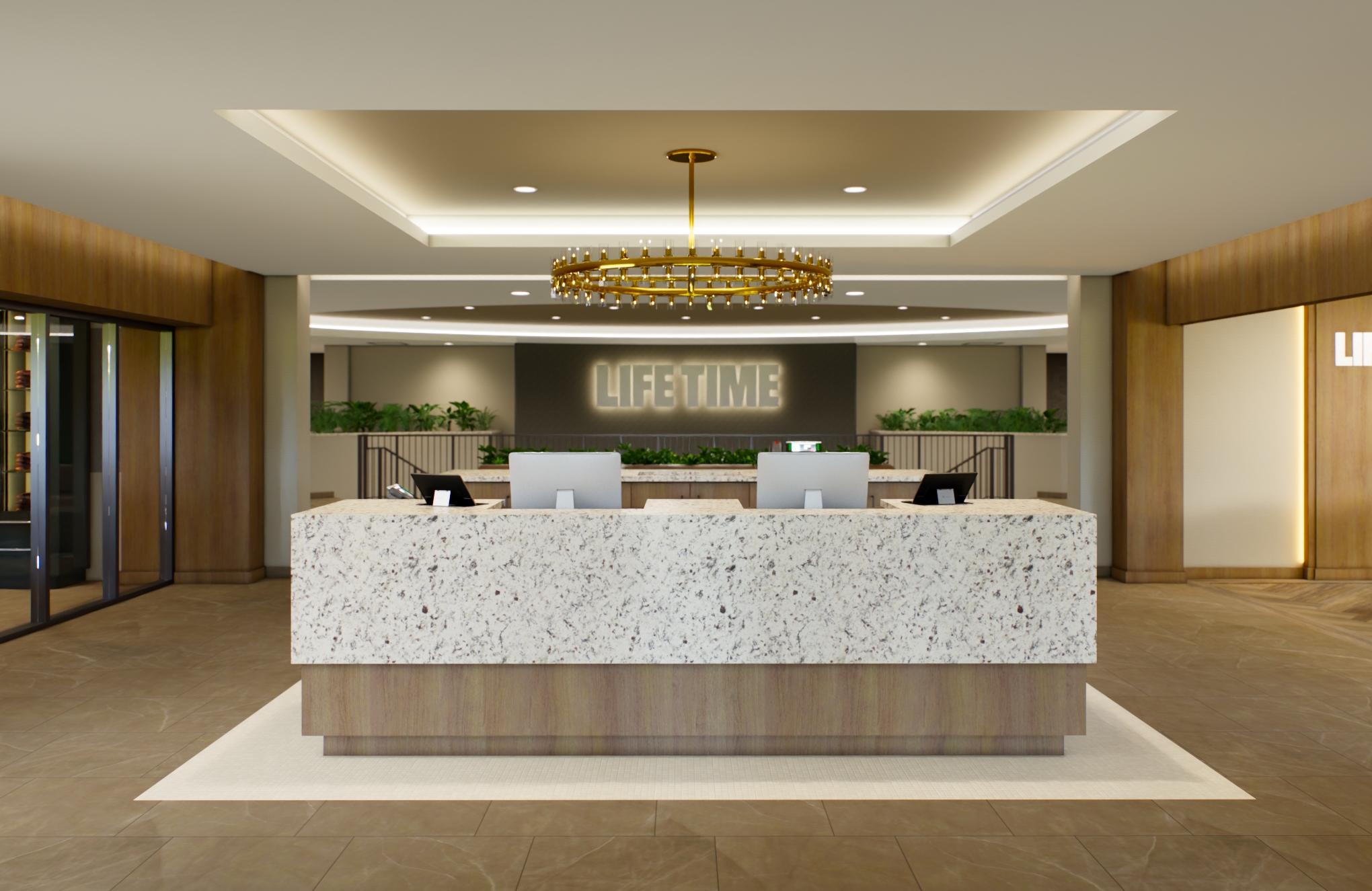 front desk at Life Time
