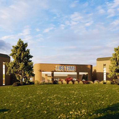 Exterior of a Life Time building