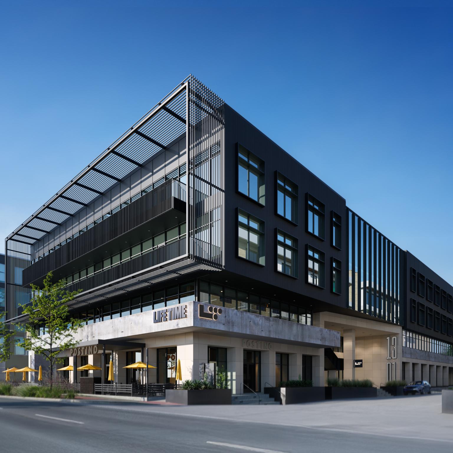 Exterior of a Life Time building at South Lamar