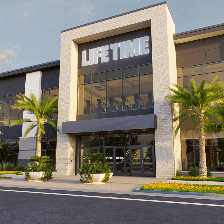 Exterior of a Life Time building