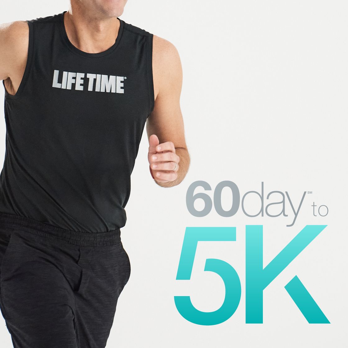 Imageof a man running with words “60day to 5K” on image. 