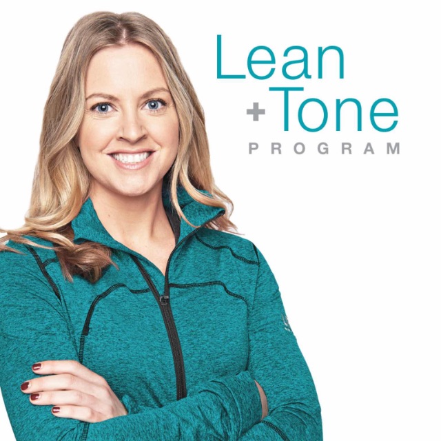Image of Coach Anika with words “Lean + Tone Program” on image. 